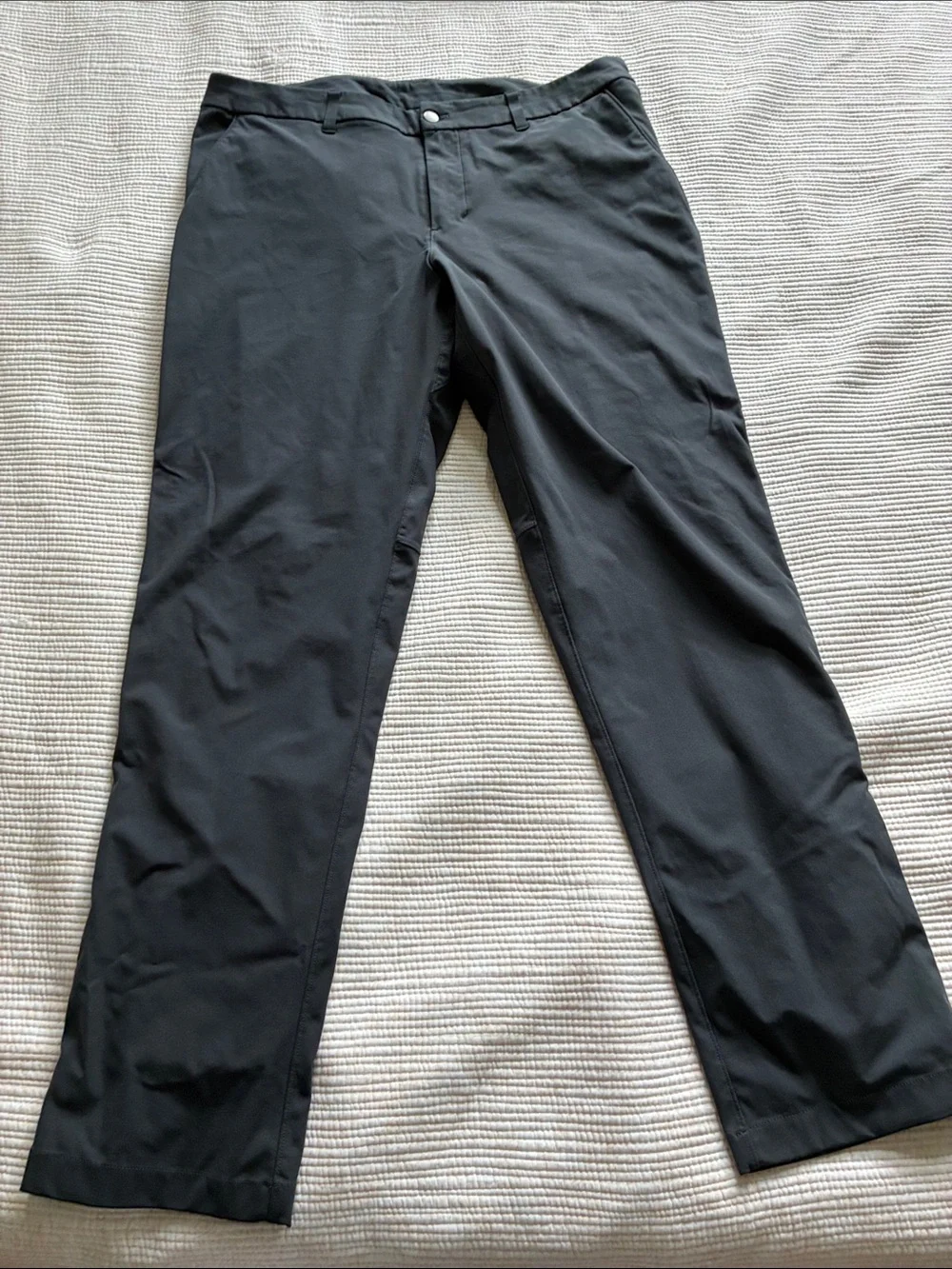 lululemon athletica Men's Black Chino-Style Tech Pants